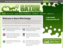 Tablet Screenshot of gatorwebdesign.co.uk